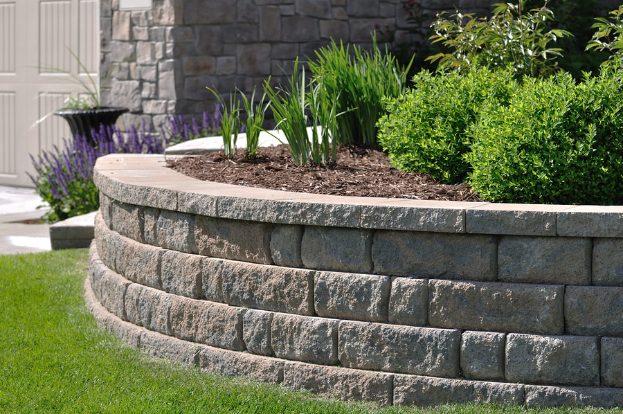 a nice looking retaining wall